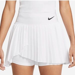 NWT NikeCourt Dri-FIT Advantage Women's Pleated Tennis Skirt-White